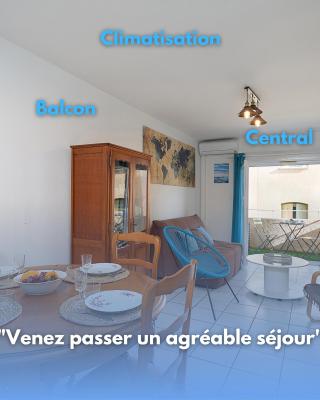 L'escapade, Port à 200m, climatisation et balcon