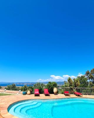 Villa M, Chambres d'Hôtes, Vue mer, Sauna, Piscine à Six-Fours