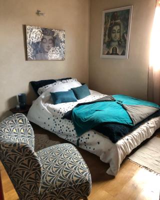 Chambre double avec salle de bain privé