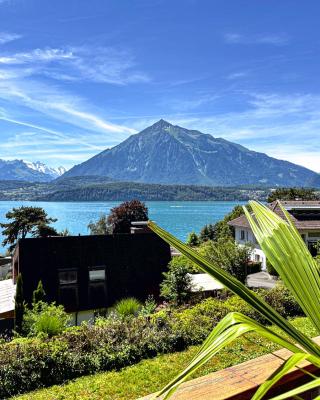 The Bluemlisalp, a private holiday flat with the lake of Thun view