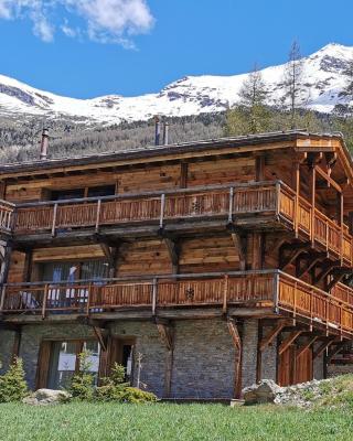 appartement avec jardin dans luxueux chalet