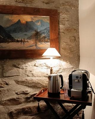 The saxe relax in the mountain