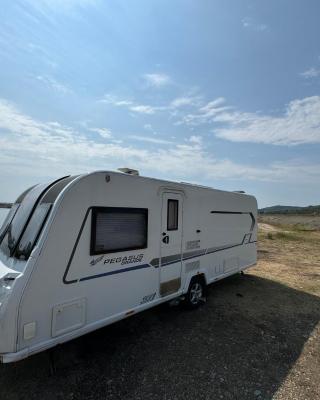 Caravan by Lake