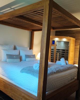 Géraniums Et Neige Fraîche, Maison d'Hôtes avec Suites Haut de Gamme, Balnéo massante et Sauna privés
