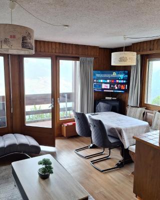 Les Collons1800- Bel appart 2pièces-4 pers-piscine-sauna-parking int-Wifi gratuit