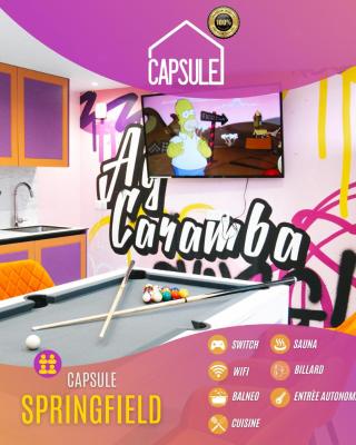 Capsule Springfield - Balnéo -Sauna - Billard