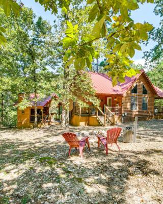 Broken Bow Rental Cabin with Hot Tub and Bar