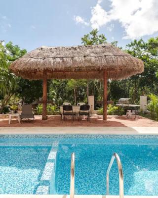 Departamento 2, Tulum Country Home, con Muelle de Pesca, Club de Playa, Alberca, Cenote y Campo de Golf, Contrata Day Pass Bahia Principe