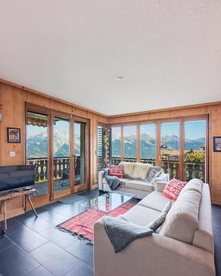 Apt Veysonnaz avec terrasse et vue imprenable