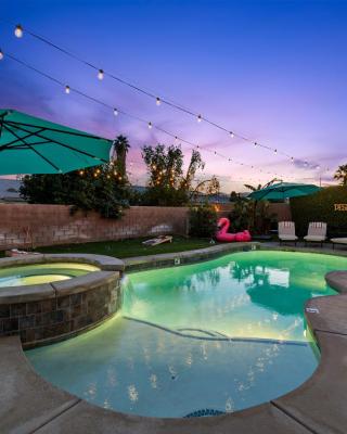 Casa Desert Muse with Heated Pool Spa Firepit Mini Golf and Games