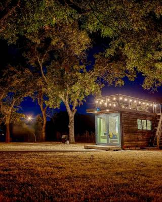 Elegant Container Tiny House Yellow & Blue