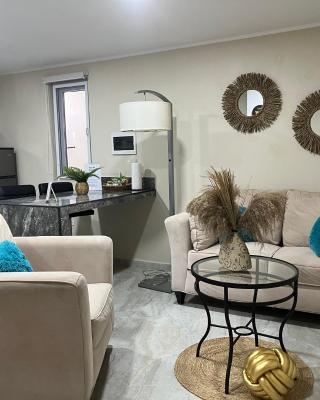 Cozy 1-bedroom apartment minutes away drive to Mangel Halto Beach