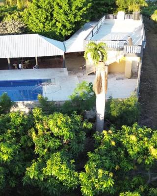 Finca im Grünen, sehr ruhige Lage, Terrasse mit Pool