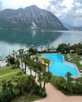 Wunderschönes Apartment direkt am See, Bissone bei Lugano/Tessin