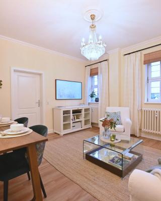 GRÄFIN AMALIA - Elegantes Apartment in der historischen Hinterburg in Schlitz, 2 Schlafzimmer, mit Garten, nahe Fulda und Bad Hersfeld