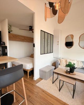Studio premium, à 50m du Lac d'Ardres avec terrasse