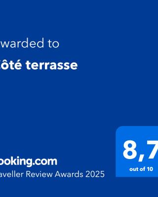Côté terrasse