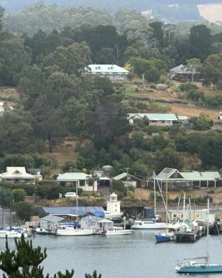 Elegant and scenic floating boat house