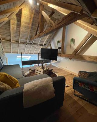 Loft cosy, bain à bulle et garage privé