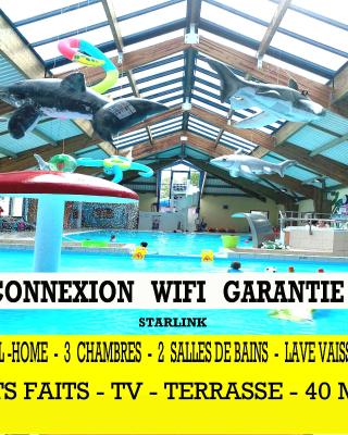 MH-6 PERS-3 CH-2 SDB-lave vaisselle-lave linge - WIFI GARANTIE - grande terrasse