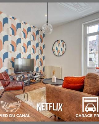 Le Canal,Hyper centre, Cosy, fibre, parking privée, 1 a 4 pers