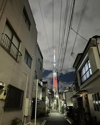 双魚ノ宿南棟 東京亀戸 スカイツリー徒歩20分 便利な交通 一軒家貸切 2ベッドルーム