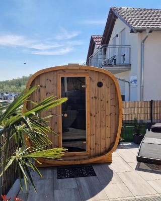 Ferienhaus SeeZeit direkt am Geiseltalsee mit Sauna und Fahrradgarage
