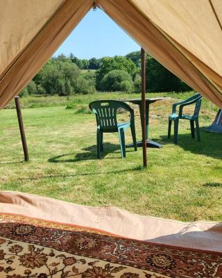 Bell tent one of three to rent fully equipped private equipped kitchen tents too
