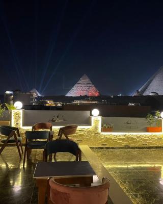 Pyramids view solar boat
