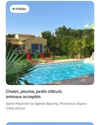 CHALET, PISCINE, JACUZZI,JARDIN CLOTURE, ANIMAUX Acceptés