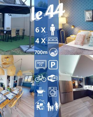 Le 44 - Maison familiale - Grand confort - 700m Plages