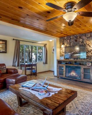 Large Yard with Fire Pit Show Low Cabin