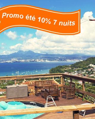 Piscine et Vue Mer - F2 Cosy - Anse à l'Âne, 3-Îlets - Plage 5 min