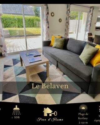Le Belaven, Neuf, Cosy, Terrasse, jardin, Kerfany Plage, 1 à 6 pers
