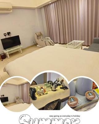 站前小松鼠電梯車位民宿-豪華雙人全新升級