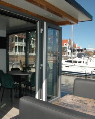 Boat in Volendam near Marina Museum