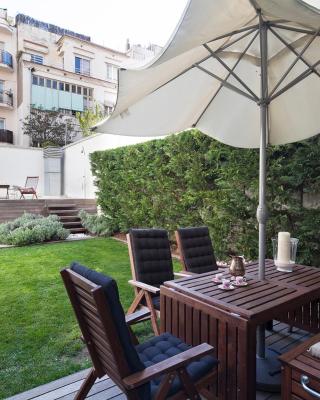 巴塞羅那租住公寓- 私人泳池和花園中心