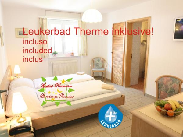 Hotel Paradis-Leukerbad-Therme : photo 1 de la chambre chambre double Économique