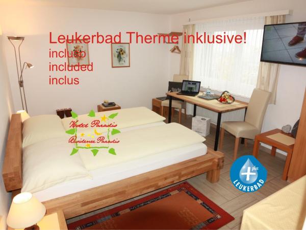 Hotel Paradis-Leukerbad-Therme : photo 9 de la chambre chambre double supérieure
