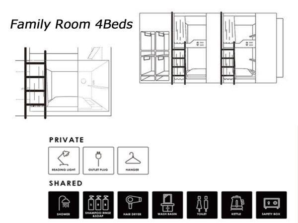 Imano Tokyo Ginza Hostel : photo 7 de la chambre chambre familiale