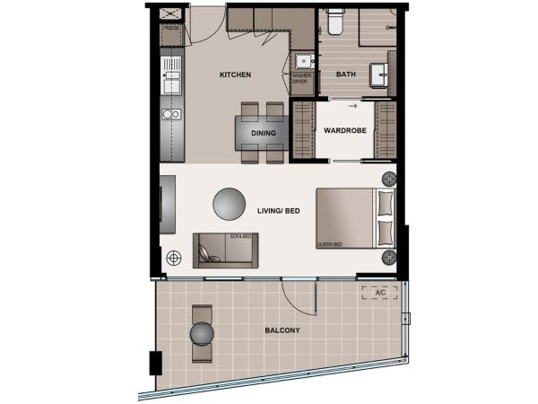 The Branksome Hotel & Residences : photo 7 de la chambre suite studio deluxe - un lit queen