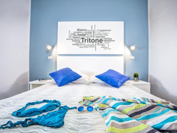 Hotel Tritone Rimini : photo 6 de la chambre chambre double avec balcon - vue sur mer