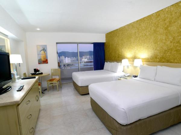 HS HOTSSON Hotel Acapulco : photo 5 de la chambre chambre double avec 2 lits doubles - accessible aux personnes à mobilité réduite