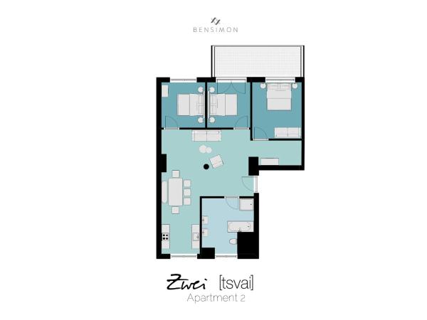 BENSIMON apartments Mitte - Moabit : photo 5 de la chambre appartement 3 chambres avec terrasse