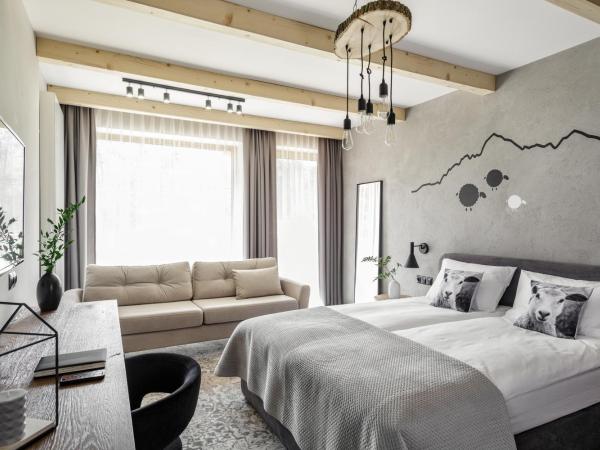 Biała Owca : photo 4 de la chambre chambre familiale avec terrasse - vue sur montagne