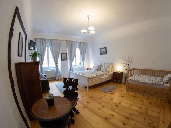 B&B Krumlov : photo 6 de la chambre chambre quadruple de luxe avec baignoire

