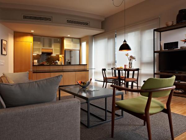 E&O Residences Kuala Lumpur : photo 6 de la chambre suite 1 chambre - Étage supérieur - vue sur tours jumelles