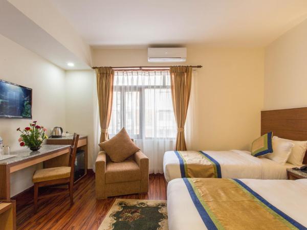 Oasis Kathmandu Hotel : photo 2 de la chambre chambre lits jumeaux de luxe avec navette aéroport gratuite