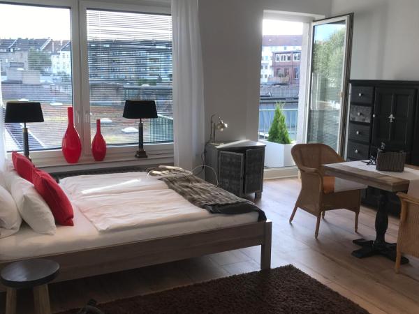 Düsseldorfer Domicil Media Harbour : photo 10 de la chambre appartement avec balcon