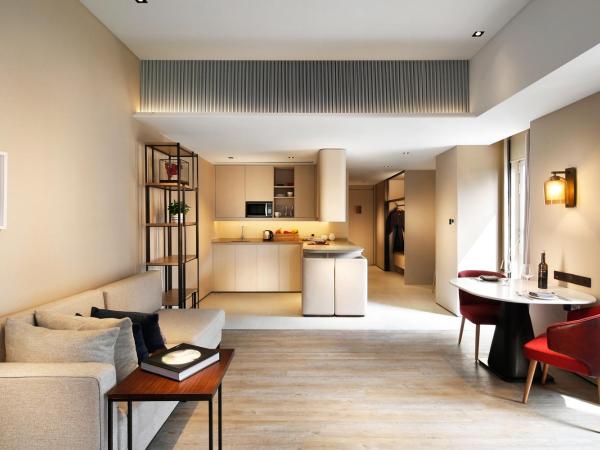 Artyzen Habitat Dongzhimen Beijing : photo 4 de la chambre hébergement lits jumeaux - habitat 60+